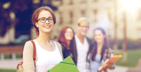 smiling student girl