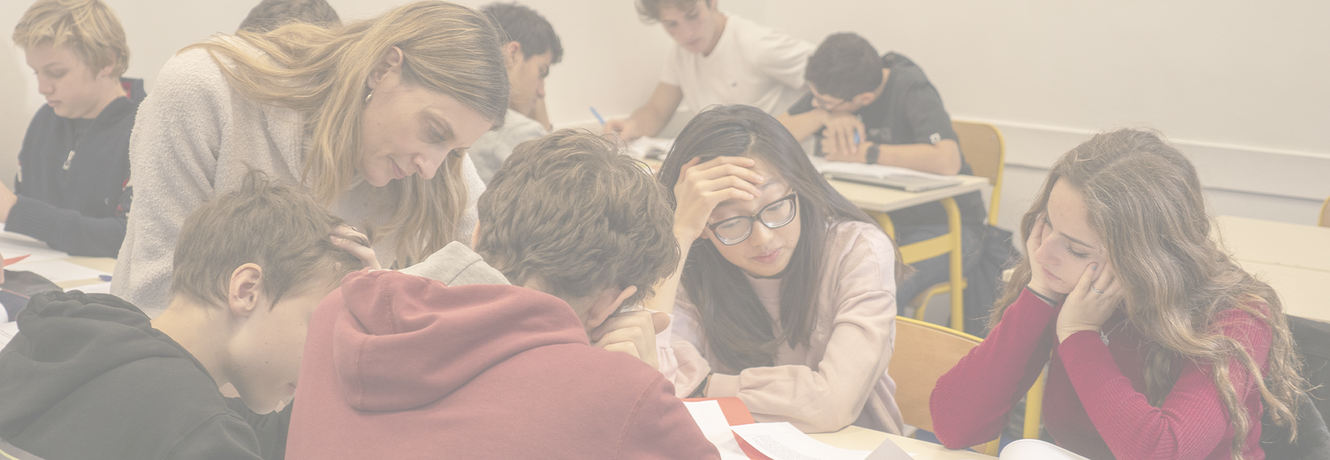 teenagers in class